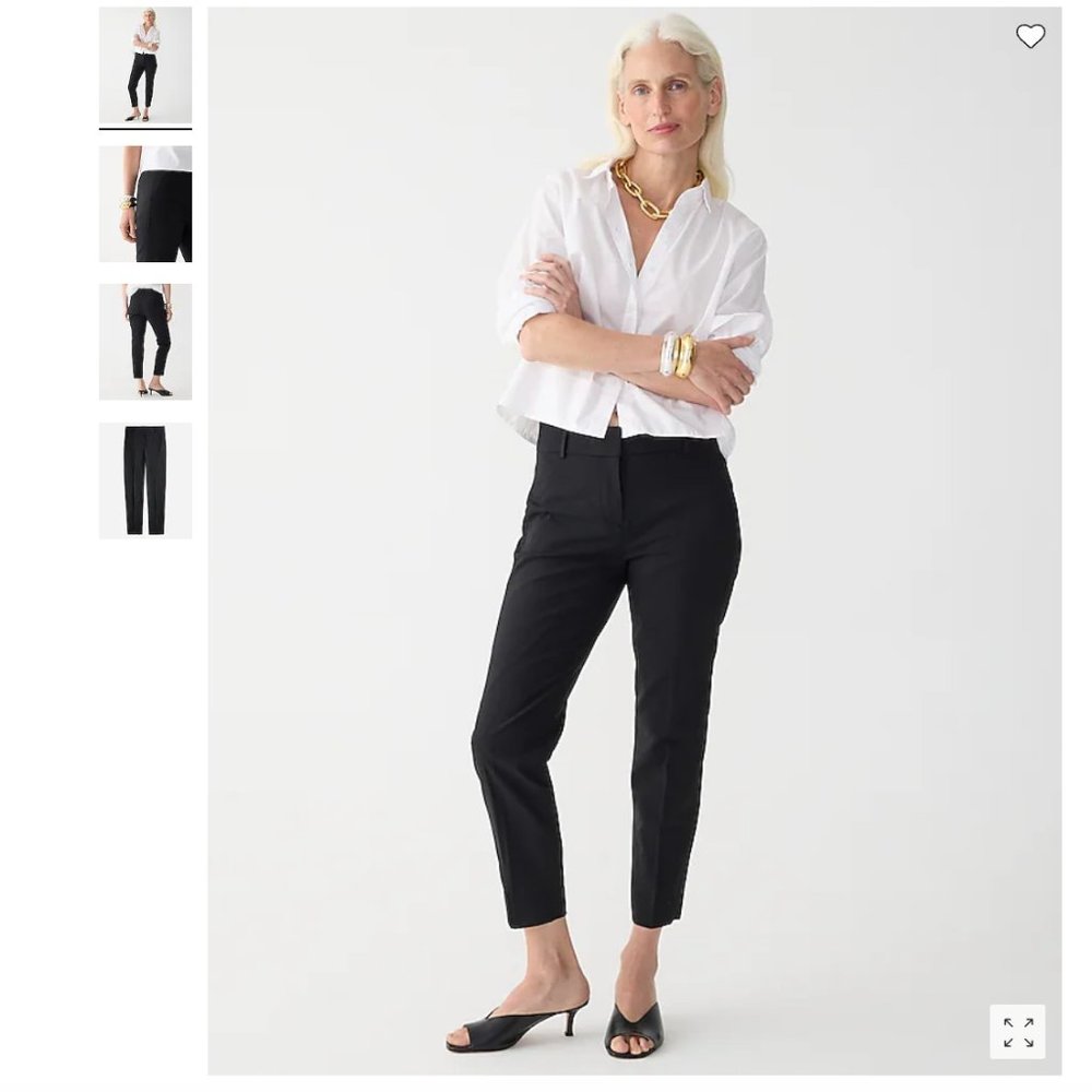 Black J. Crew Cameron Dress Pants